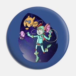 Spacegirl on a spaceventure Pin