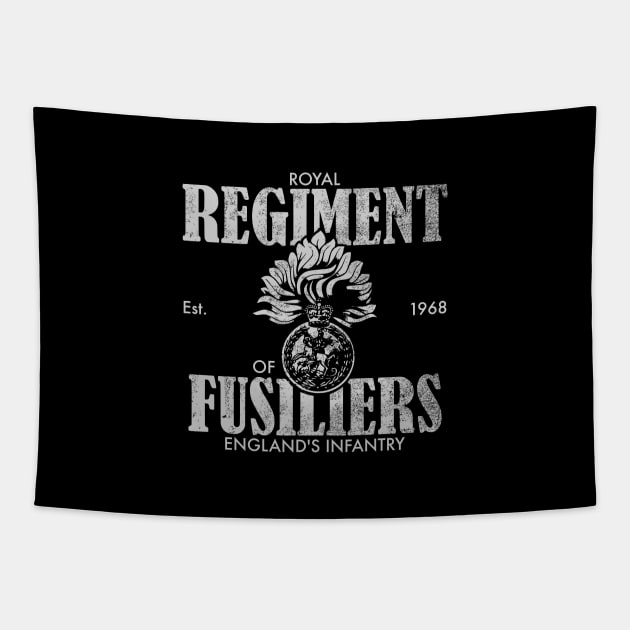 Royal Regiment of Fusiliers (distressed) Tapestry by TCP