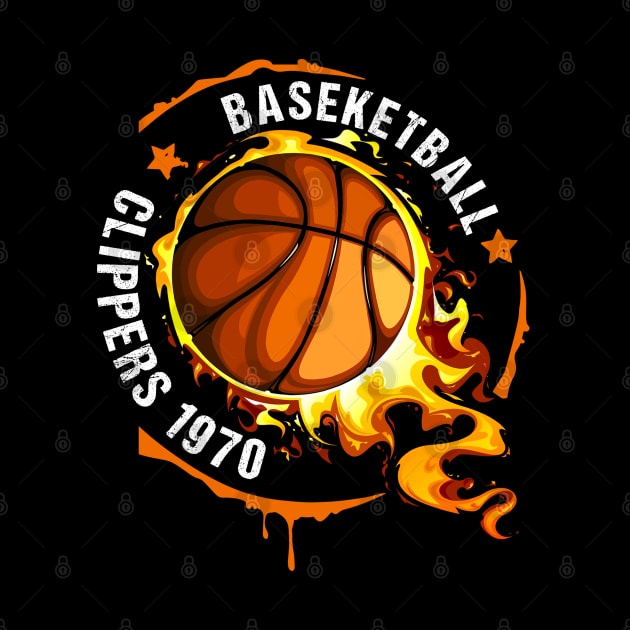 Graphic Basketball Name Clippers Classic Styles by Irwin Bradtke