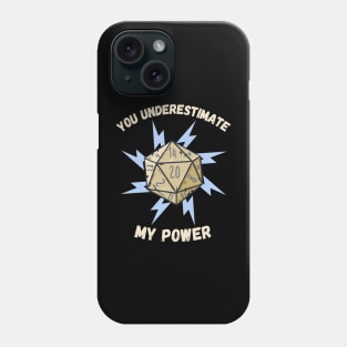 You Underestimate My Power - meme crossover Phone Case