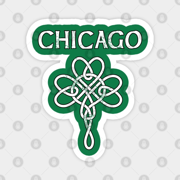 Chicago Irish Celtic Knot St Patrick's Day Magnet by E