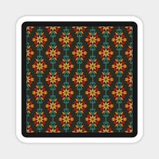 Abstract Floral Pattern Magnet