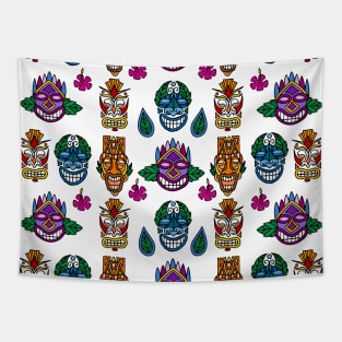 Tiki Masks Tapestry