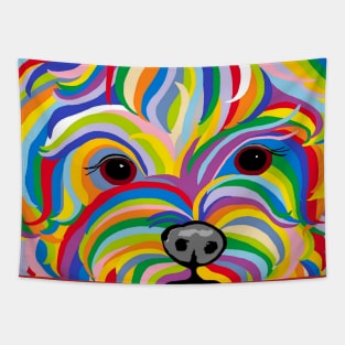 Colorful Yorkshire Terrier Tapestry