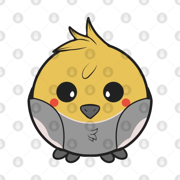 Meet the Fluffy and Charming Chubby Cockatiel: A Delightful Companion! by JaychelDesigns