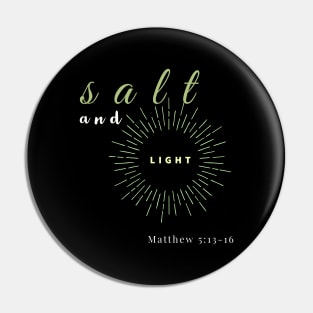 Salt And Light Jesus Christ Disciple Pin