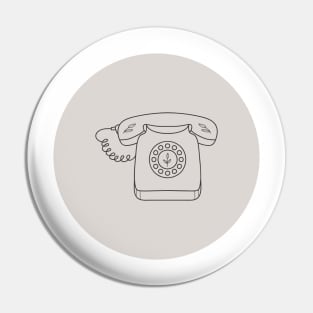 Retro Vintage Phone Pin