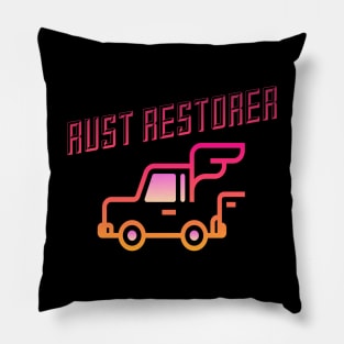 Rust Car Restorer, Car restorer Vintage Rust Car, Rust car for men, Car Lover Gift Pillow