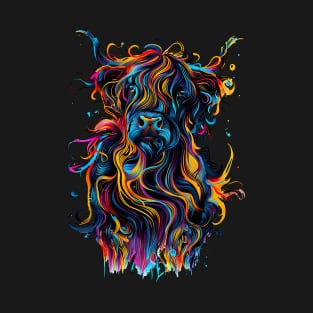 Colorful Highland Cow T-Shirt