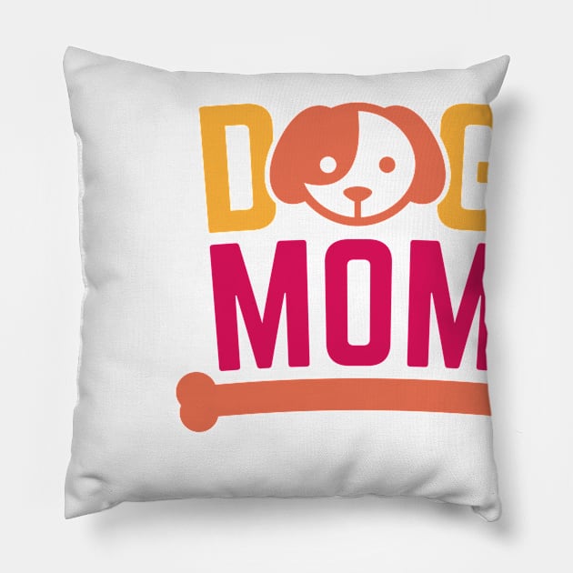 Dog Mom Pillow by Ombre Dreams