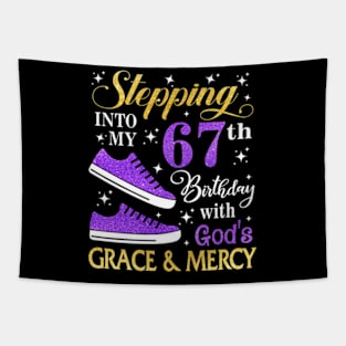 Stepping Into My 67th Birthday With God's Grace & Mercy Bday Tapestry