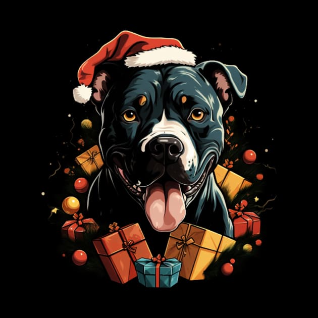 Christmas pitbull by Rocket Girls 