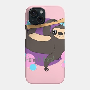 Kids “Hang In There Sloth” Phone Case