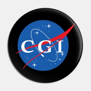 Nasa CGI Logo Pin