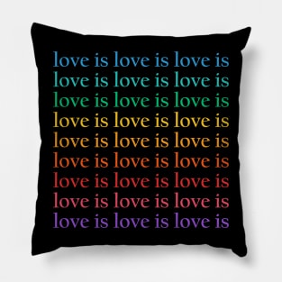 Love Is Love rainbow Pillow