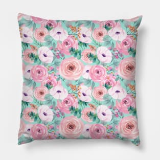 Pink Roses Pillow