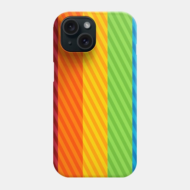 Rectangular Rainbow II Phone Case by banditotees