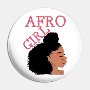 Afro girl Beautiful woman Pin