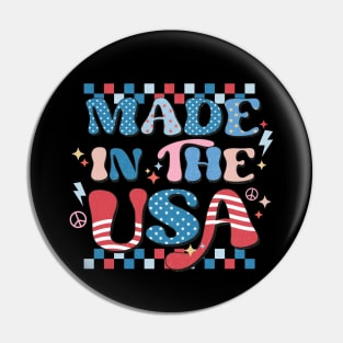 Made in United States 4th July Pin