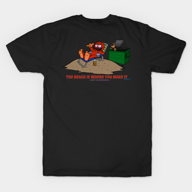 Disover Kerby the Surfsquatch - The Beach is Where You Make It - Inallnightlive - T-Shirt