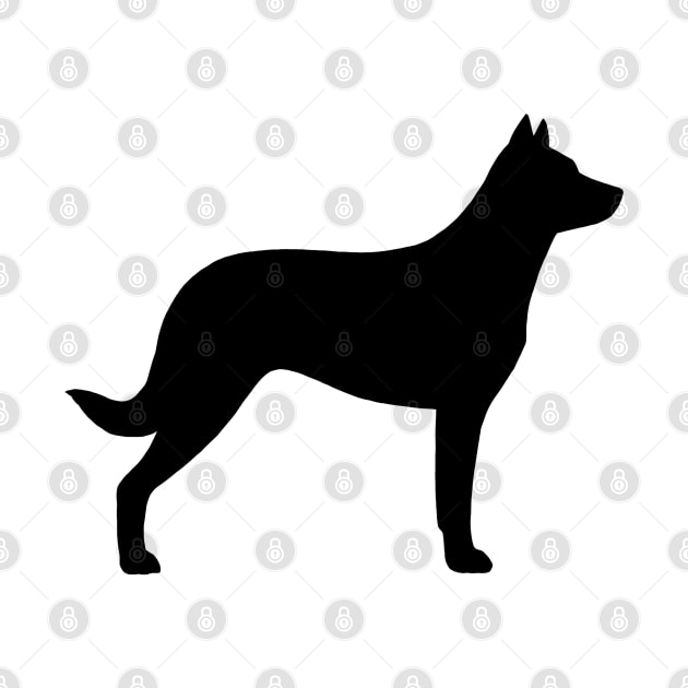 Beauceron Dog Breed Silhouette by Coffee Squirrel