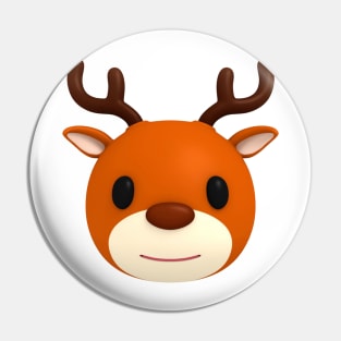 Santa's Deer Pin