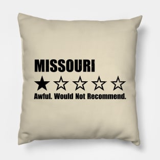 Missouri One Star Review Pillow