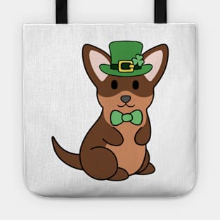 St Patrick Brownand Tan Chihuahua Tote