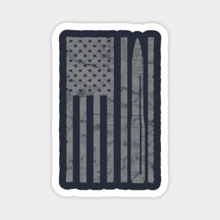 Minuteman III ICBM Missile Vintage Flag Magnet