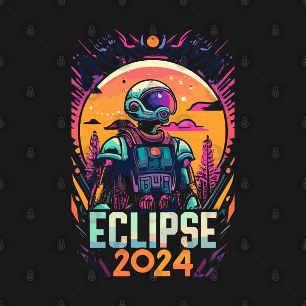 solar eclipse 2024 by vaporgraphic