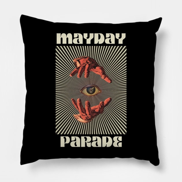 Hand Eyes Mayday Parade Pillow by Kiho Jise