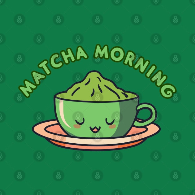 Matcha Morning A Cute Cup Of Matcha For Tea Lovers by SubtleSplit