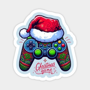 Video Game Controller Christmas Santa Gamer Boys Magnet