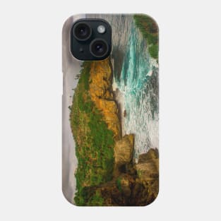 Wavy rock lagoon beach Midodaren on Java, Indonesia. Phone Case