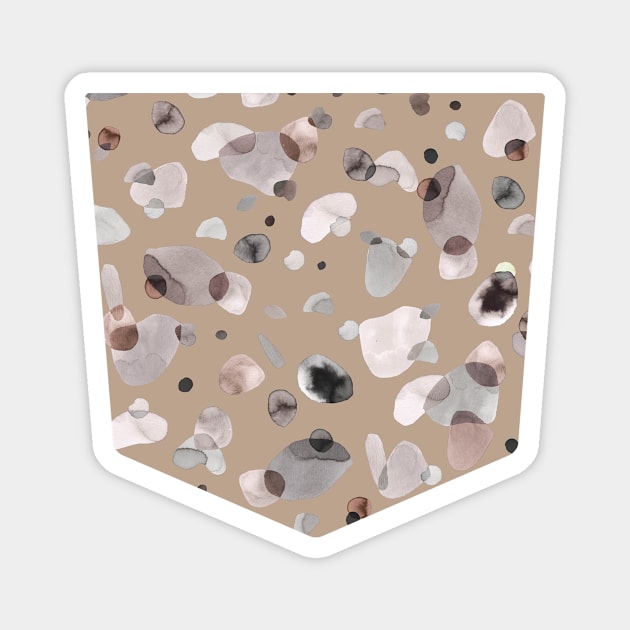 Pocket - terrazzo terracota Magnet by ninoladesign