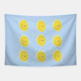 Happy Lemon Face Tapestry