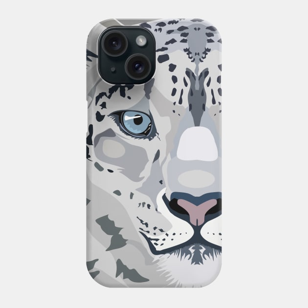 Snow Leopard Phone Case by BOEC Gear