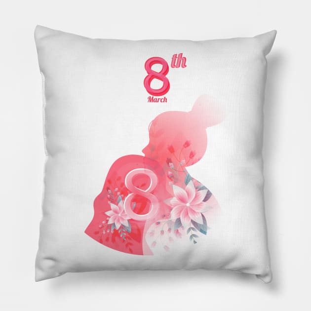 8th march it's my day Pillow by chobacobra