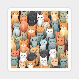 Group of Cats Magnet