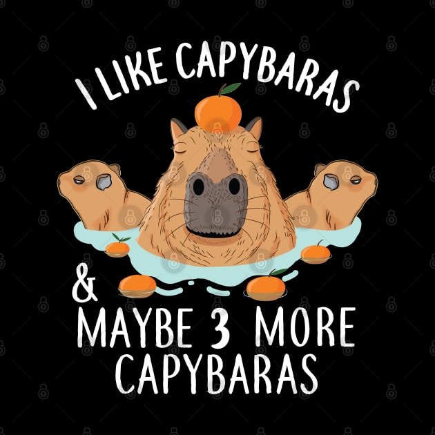 I like Capybaras and maybe 3 people Funny Baby Capybara by alltheprints