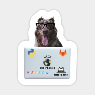 Hacker Dog Magnet