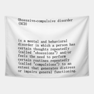 Obsessive-compulsive disorder OCD definition title Tapestry