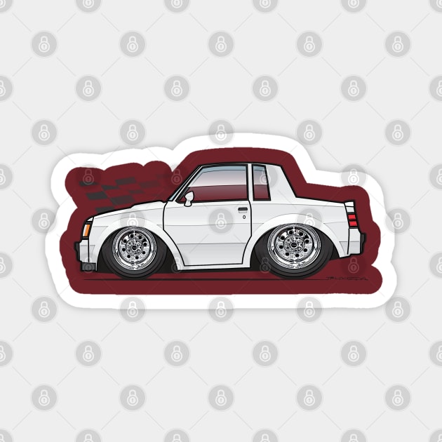 white cartoon Magnet by JRCustoms44