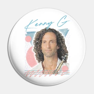 Kenny G / Retro Faded-Style Aesthetic Fan Art Design Pin