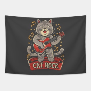 meow, rock, and guitar Tapestry