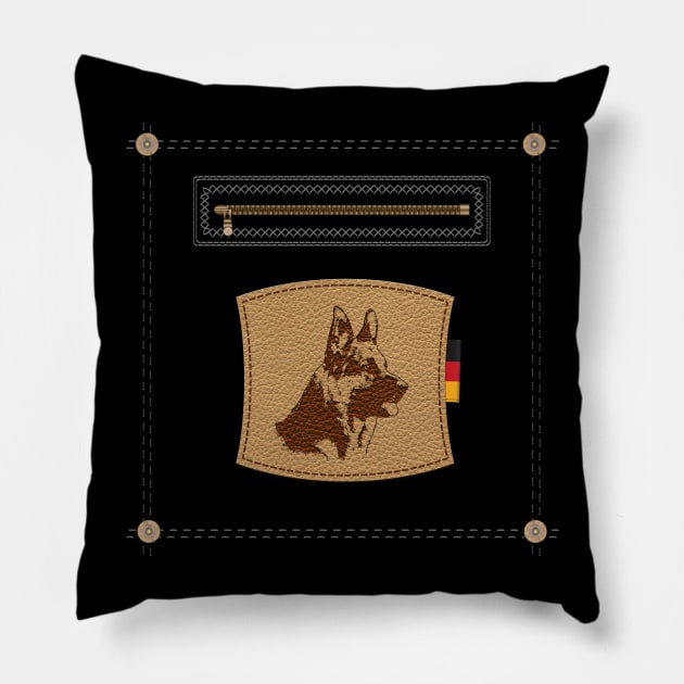 German Shepherd Dog - GSD Pillow by Nartissima