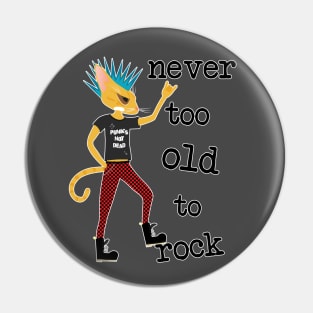 never too old to rock Pin