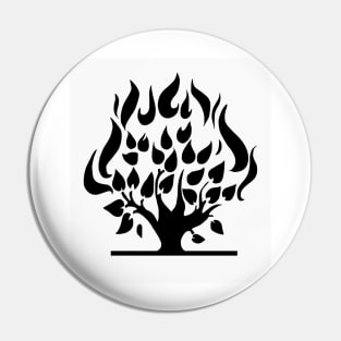 Burning Tree Pin