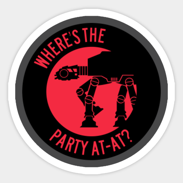 Where S The Party At At Wheres The Party At At Sticker Teepublic Where S The Party At At Wheres The Party At At Sticker Teepublic