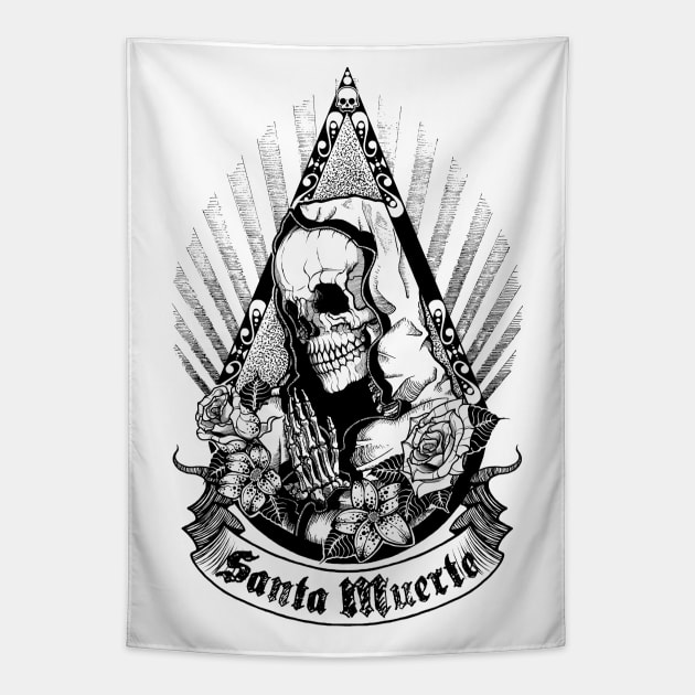 Santa Muerte Tapestry by ToleStyle